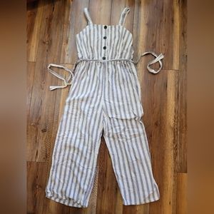 Maurices Striped Jumpsuit Size Medium